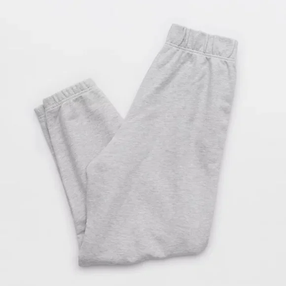 OFFLINE 95% cotton BY Aerie woMen's jetsettets Light Gray Joggers - Picture 3 of 3